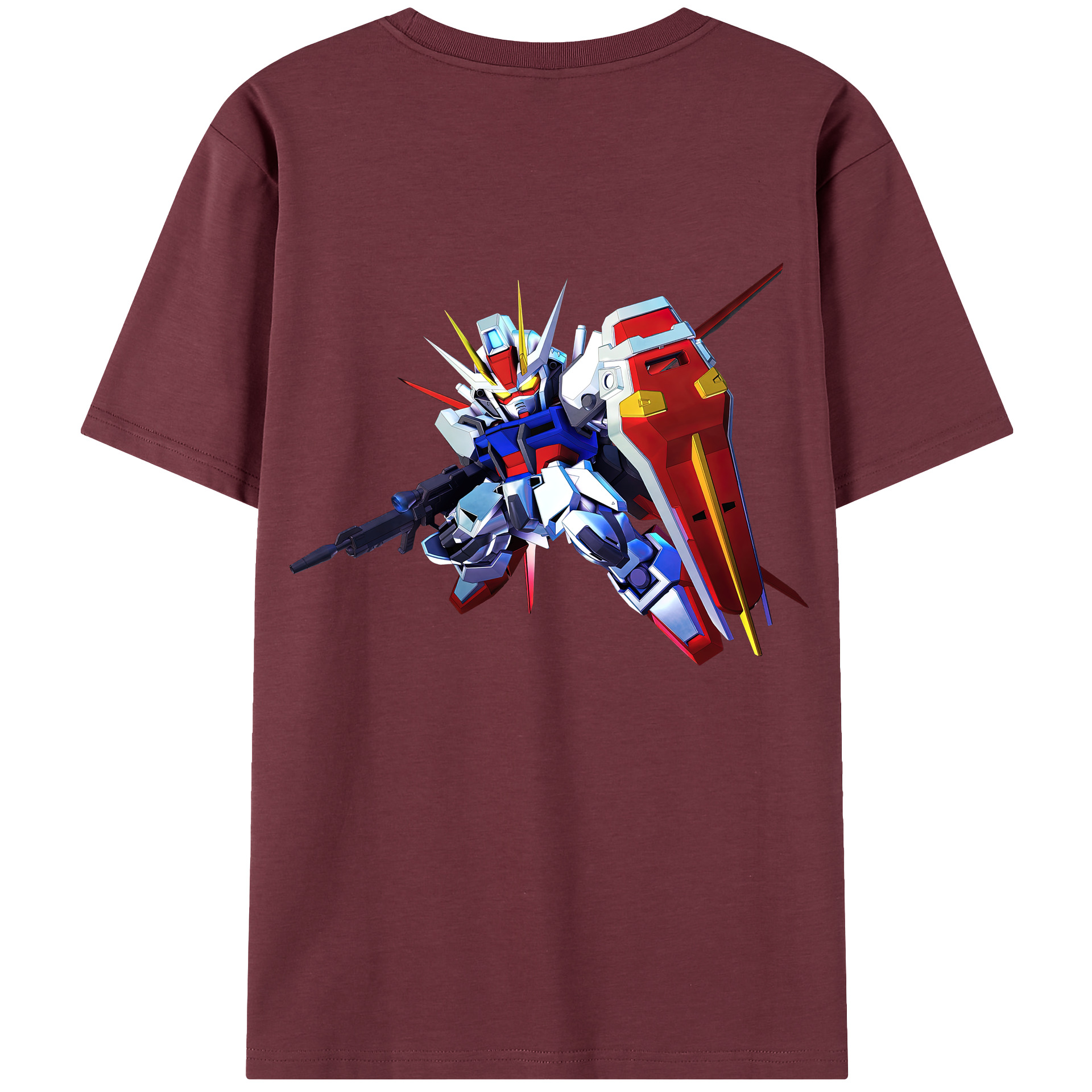 （画像用） 機動戦士ガンダム Mobile Suit Gundam 綿100％半袖Tシャツ（背面プリント）
